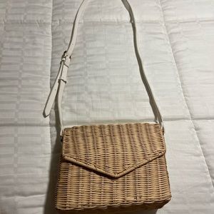 Weaved satchel bag